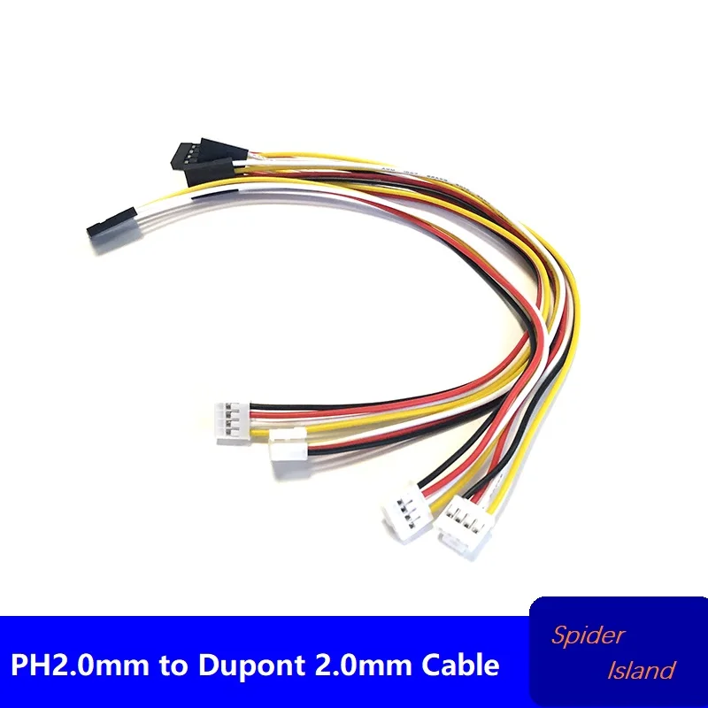 

50pcs 4pin PH 2.0mm to 4Pin Dupont 2.0mm Female Arduino Sensor Cable PH2.0 to DuPont Cable Line 4P 20cm