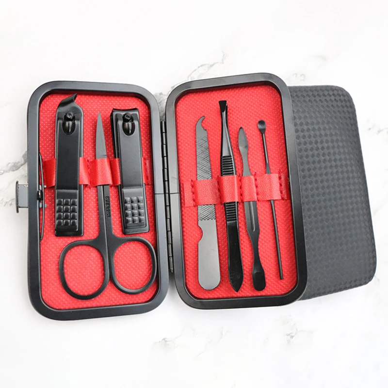 

7 Pieces/set Of Nail Clippers Set Household Stainless Steel Nail Toe Trimming Tool