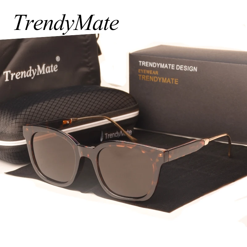 

TrendyMate Polarized Classic Sunglasses For Men Plastic Oculos De Sol Women Fashion Square Driving Eyewear Travel Sun Glass 5557