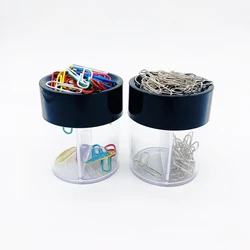 Paper Clip Cylinder Paper Clip Box Paperclip Dispenser Clips Dispenser Office Supplies Dispenser Desk Paper Clip Holder Magnetic