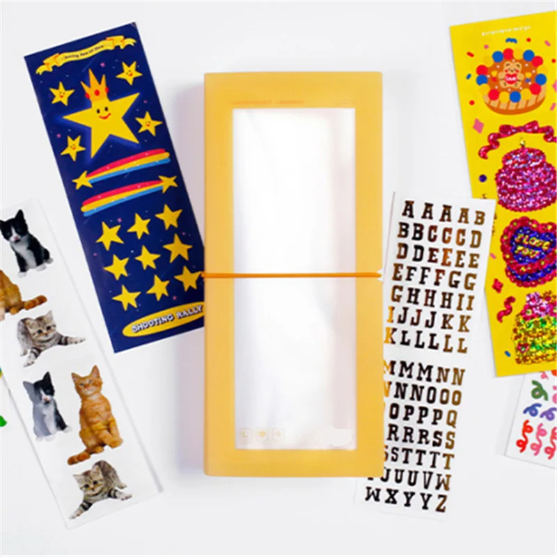 30Pocket Sticker Storage Book  Spiral Booklet Folder Idol Card Decorative  Storage Stickers Volumes Filing Products Insert