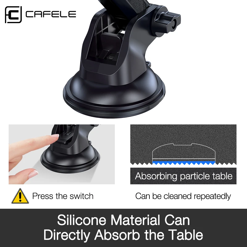 Cafele 360 Degrees Adjust Car Phone Holder Portable Stand For Cellphone Car Mobile Support Phone Mount For iPhone Samsung Xiaomi