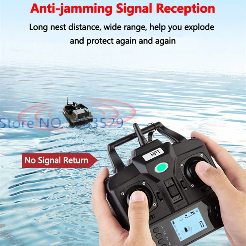 16PCS Point GPS Nesting Bait Boat With Fish Finder 2KG 500M 3Hopper GPS Dual Position Fixed Cruise Sea GPS Fishing Bait Boat Toy