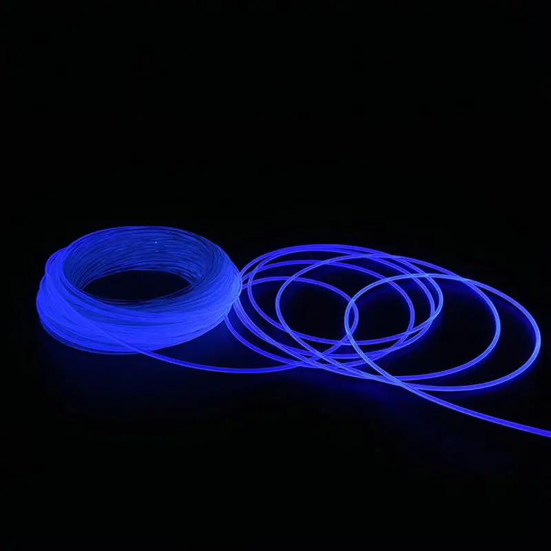 

PMMA plastic 2.5mm Side Glow Fiber Optic Cable F/Led light engine Driver Car Home DIY Hanging Curtain Ceiling decor