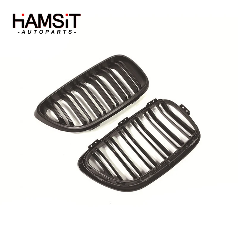 Hamsit Auto Matte Black Modified Racing Front Grille Car Accessories ABS plastic For BMW 2-Series F22 2014-2016 Wholesale