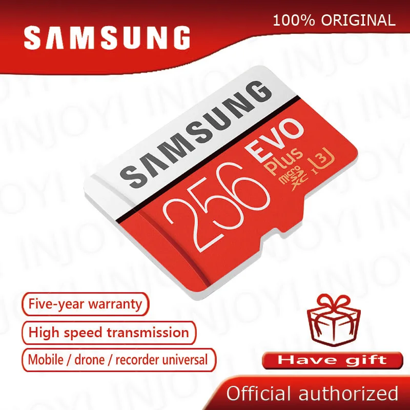 100% Original Genuine Samsung EVO+ EVO Plus Memory CARD Class10 Micro SD Card UHS-1 Flash Memory MicroSD TF Card