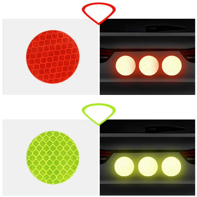 Bicycle Reflective Sticker Motorbike Scooter Night Warning Reflector Film Cycling Decal Tape Bike Stickers Accessories PA0144