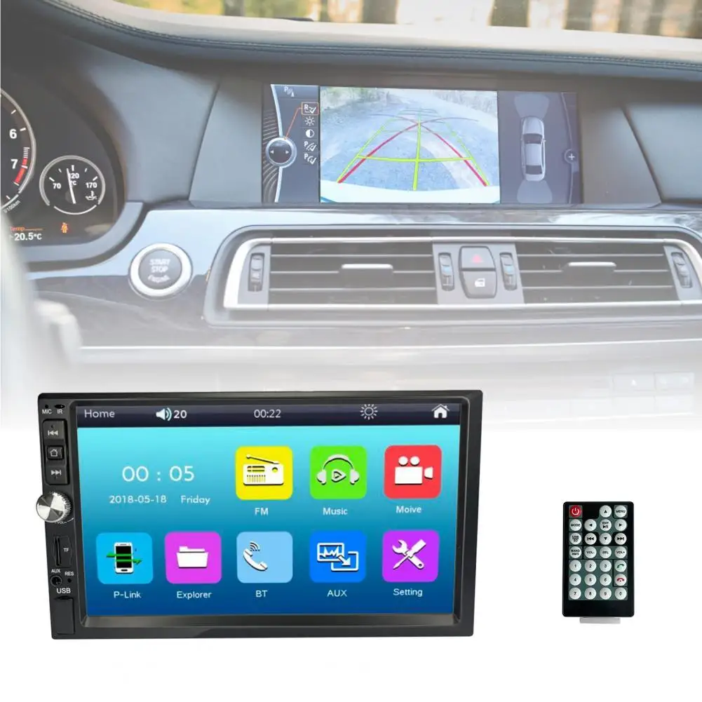 

50% Hot Sales 7012B MP5 Player Double Din Rear View Camera Black 7inch LCD Touch Screen Multi-media Player for Car