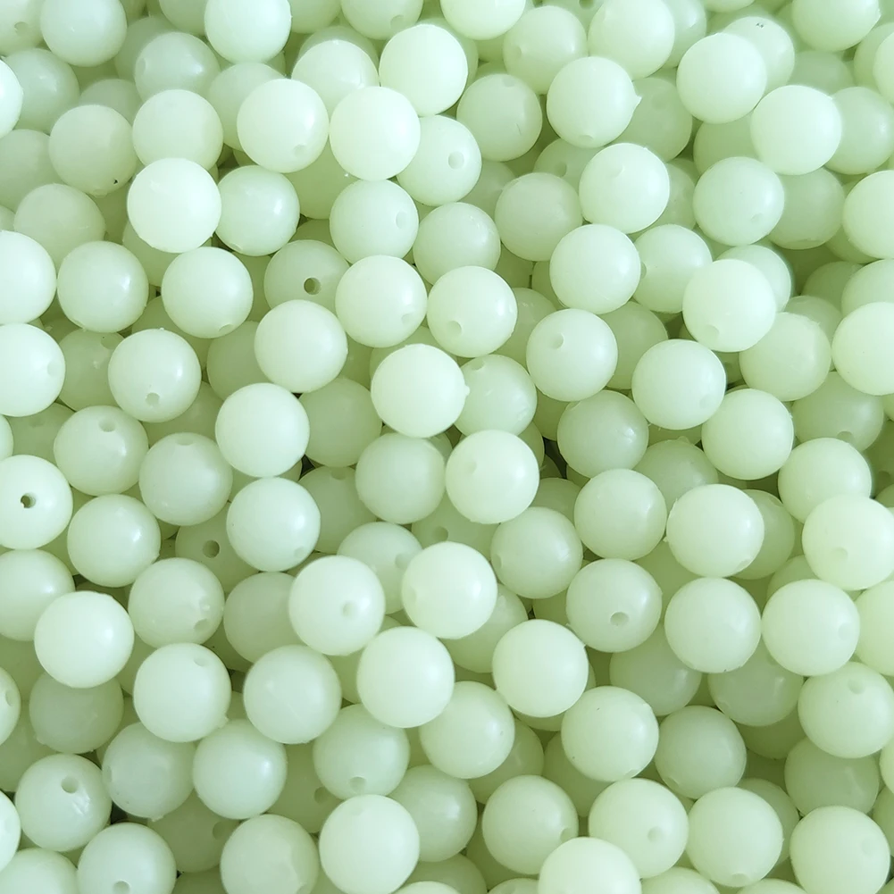 100pcs/pack Hard Round Fishing Beads Plastic Rig Beads 3mm-12mm Fishing Stopper Carp Fishing Gear Accessory image 3