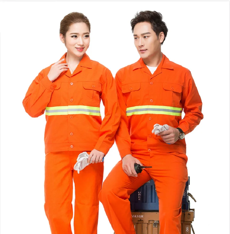 ฤดูร้อนบางBreathableผู้หญิงผู้ชายชุดทํางานสะท้อนแสงCoverall Auto Repair Workshopช่างทําความสะอาดนักก่อสร้างชุด