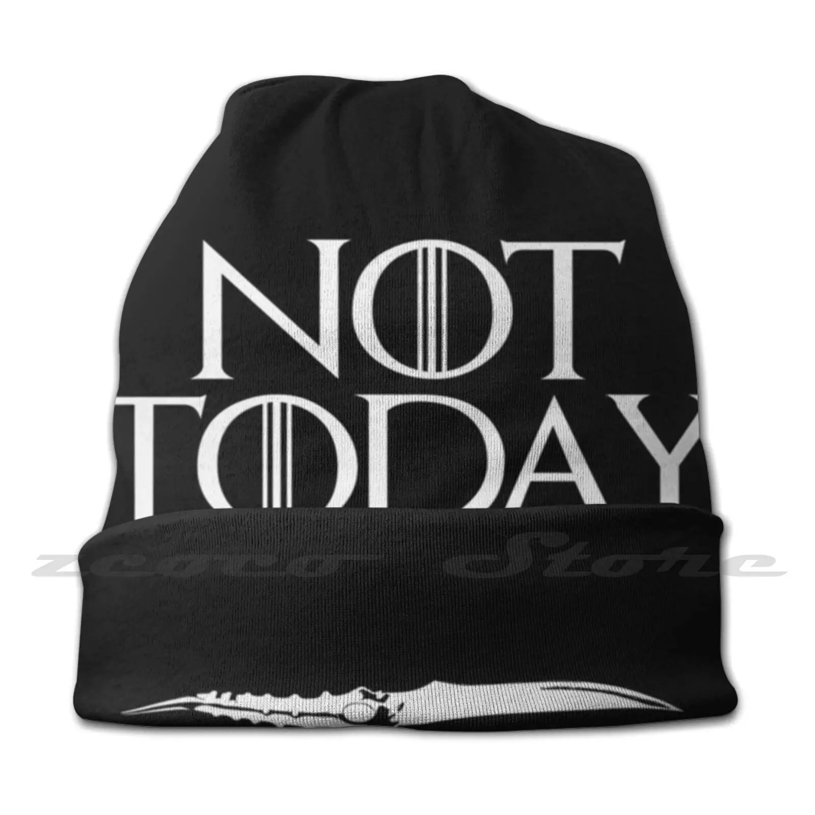 Not Today Adult Kids Knit Hat Hedging Cap Outdoor Sports Breathable Arya Got Stark Daenerys 19 2020