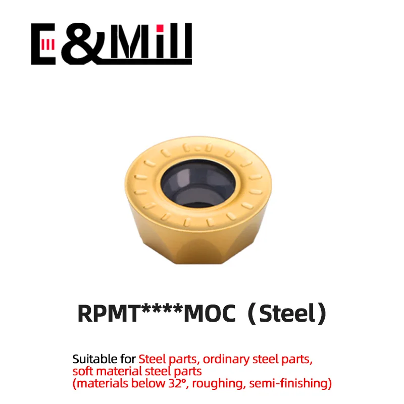 RPGT0602 RPGT0803 RPMT1003 RPMT1204 Carbide End Milling Tool CNC EMR Face Milling Insert RPMT RPGT Turning Insert 1/5/10piece