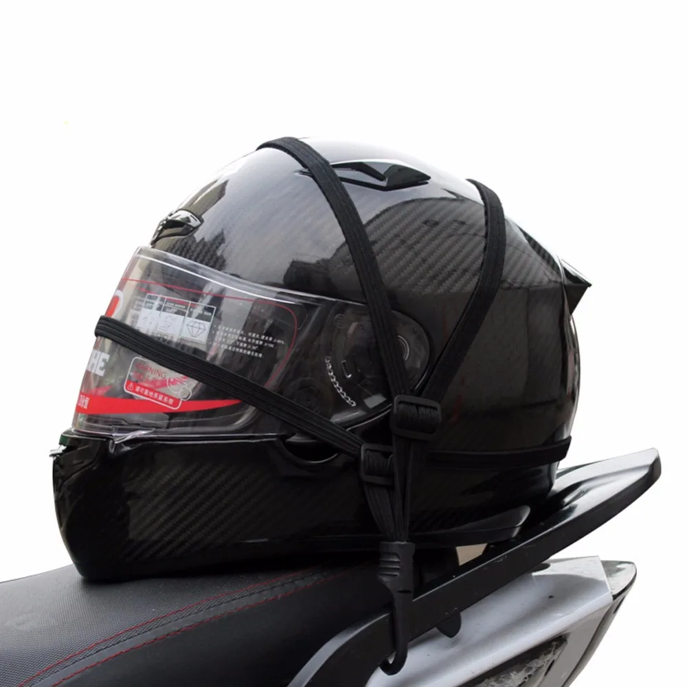 2 ตะขอรถจักรยานยนต์ MOTO ความแข็งแรง Retractable HELMET กระเป๋าเดินทางยืดหยุ่นเชือก U1JF