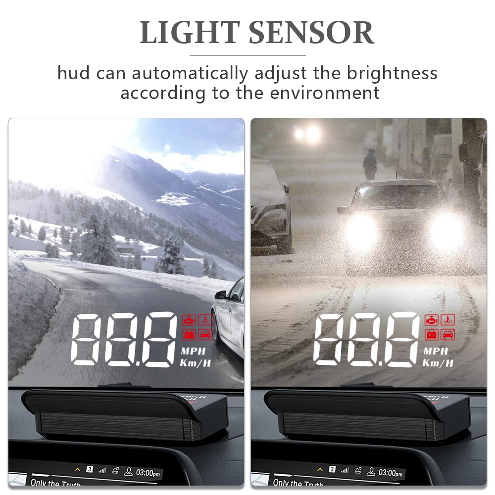 Wying M3 Auto OBD2 Gps Head-Up Display Auto Elektronica Hud Projector Display Digitale Auto Snelheidsmeter Accessoires Voor Alle auto