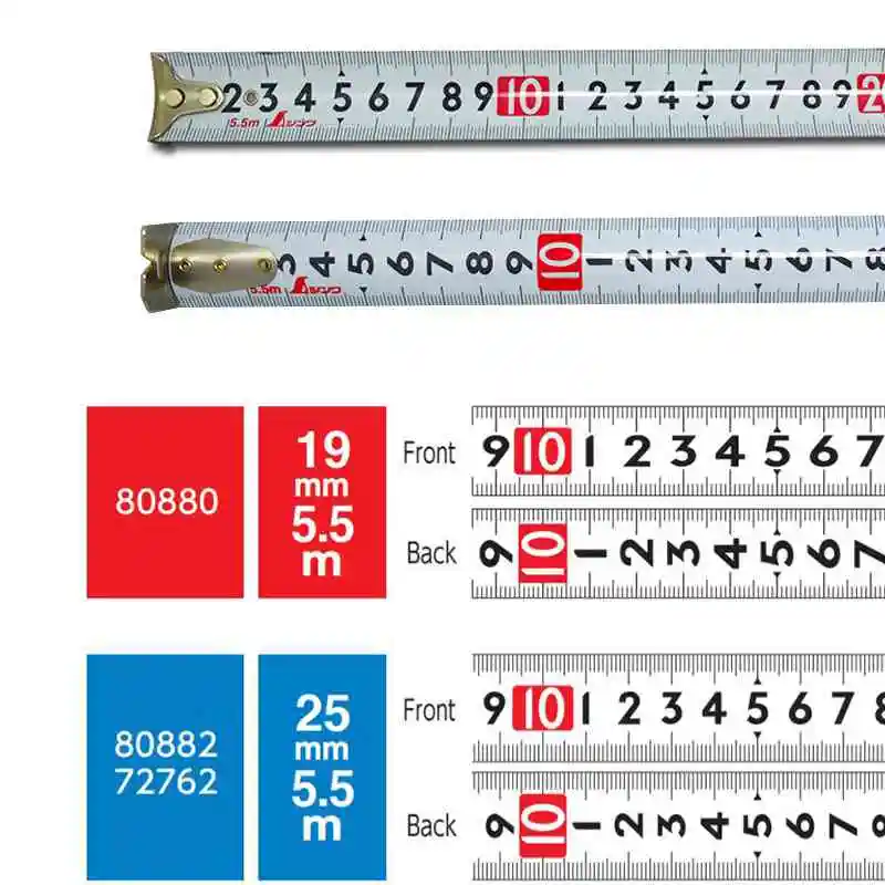 Imagem -06 - Shinwa-fita Métrica Pinguim Régua Medida Engrenagem Inteligente Shock Absorber Belt Clip Hand Strap 55 m