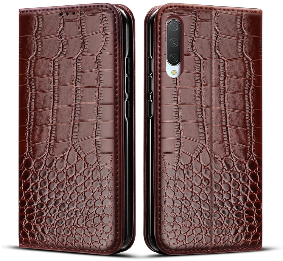 Flip Case For Xiaomi Mi 9 Lite Case For Xiaomi Mi9 9Lite Crocodile texture leather Cover For Xiomi Mi9 Lite Case