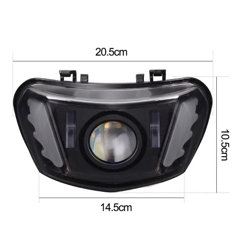 

Motorcycle LED Headlight Assembly with white halo ring for Y-amaha JOG