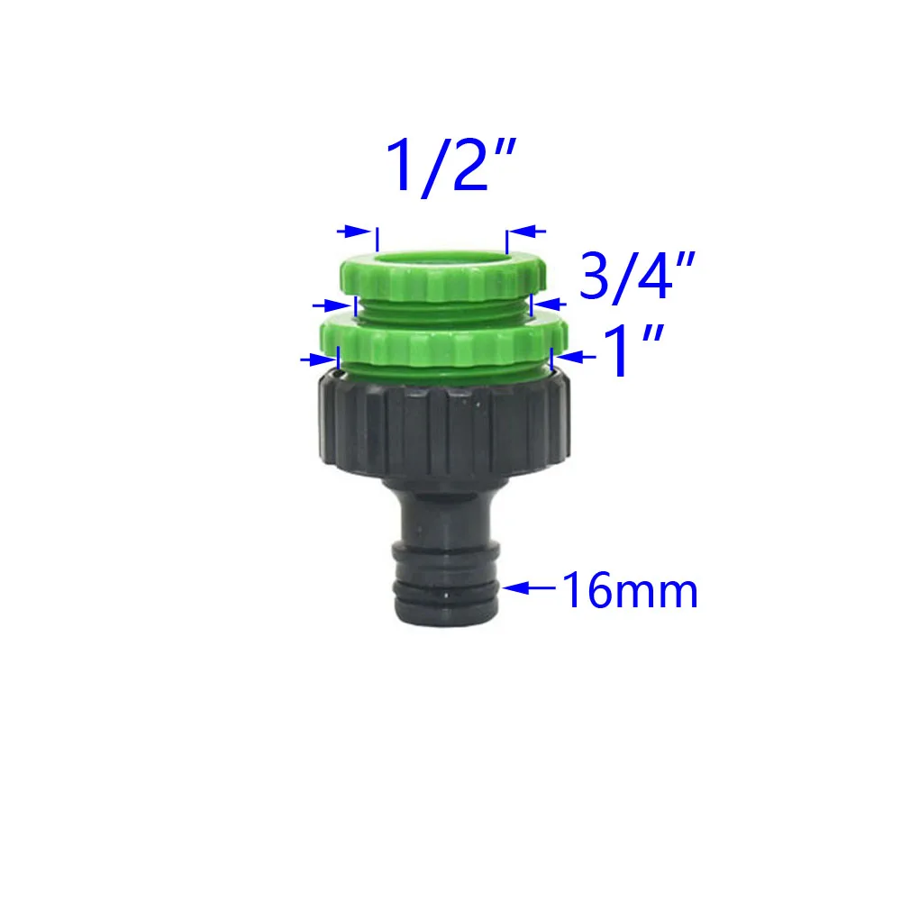1/2 3/4 1 Inch Garden Hose Quick Connector 32/20/16mm Pipe Reducing Connector Stop Water Joint Irrigation System Adapter