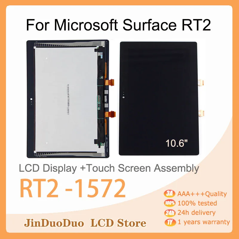 ORIGINAL For Microsoft Surface RT 3 LCD Display Touch Screen Digitizer Assembly For Microsoft Surface RT 2 Display Replacement