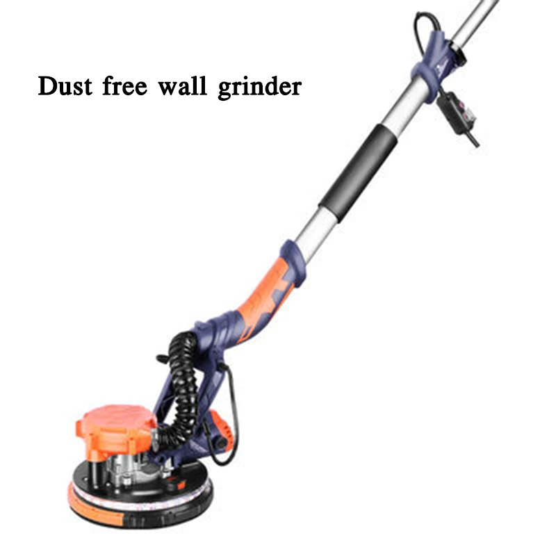 1PC Wall Polishing Machine Dust-free Wall Grinder Machine Lamp With Self-priming Long Rod Sandpaper Sand Wall Polisher Machine