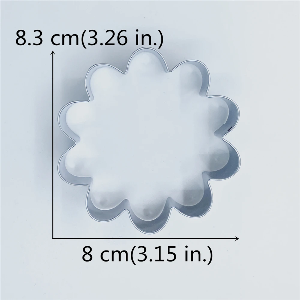 KENIAO Spring Flower Daisy Cookie Cutter - 8.3 cm - Mother\'s Day Easter Biscuit Fondant Bread Mold - Stainless Steel