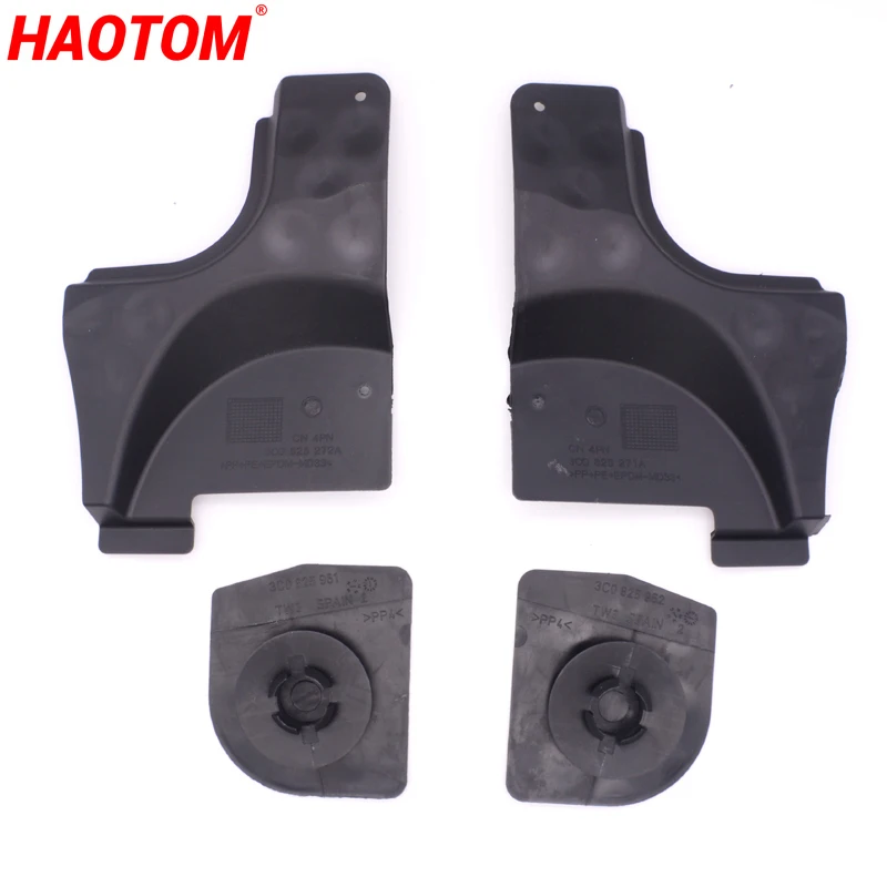 Car L+R/Set Bottom Floor Rails Pan Splash Shield Cover Blocking Block Up Tamper Parts For VW Passat B6 B7 CC NF 3C0825962