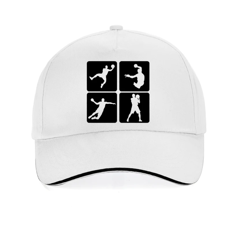 New Handball Print Baseball Cap Summer Man 100%Cotton hip hop cap Men Handball movement adjustable snapback hat gorras