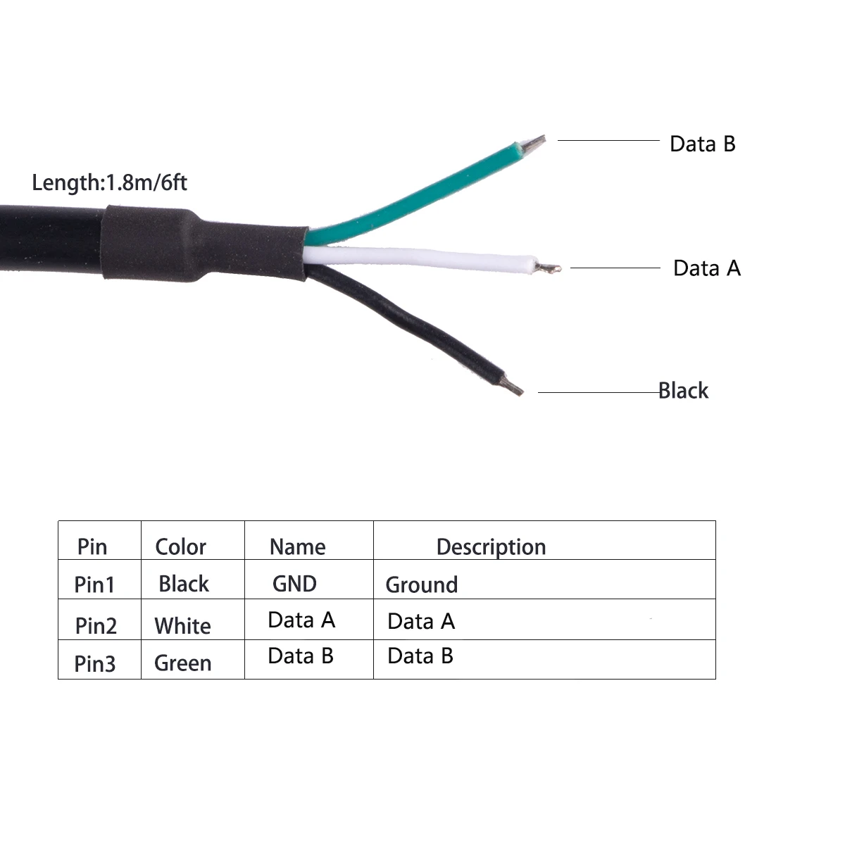 Half Duplex Ftdi Usb RS485 Seriële Converter Communicatie Kabel Compatibel USB-RS485-WE