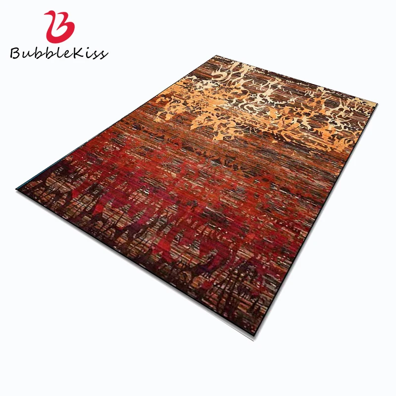 Bubble Kiss Abstract American Large Living Room Rug 200X300cm Modern Home Gradient Red Carpets for Bedroom Sofa Decor Floor Mat