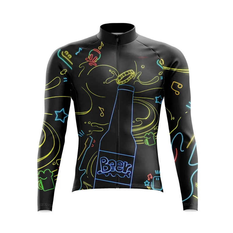 Widewins-Long Sleeve Cycling Shirts, Personalized MTB Clothing, 100% Polyester Tops, Breathable Cycling Jersey, Full Sublimation