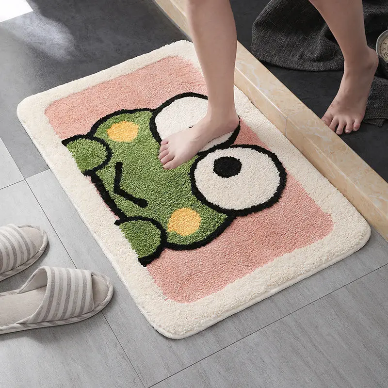 Soft Animal Door Mat, Animal Carpet, Slip-resistant, Bathing Room Rug, Door Mat, Dirt Barrier Floor, Frog, Pig, Duck Door Cushio