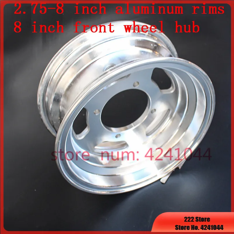 2.75-8 8 Inch for Monkey Bike Small  Motorcycle part Aluminum Wheels Vacuum Circle use 90/65-8 tire3.50-8 4.80/4.00-8 tyre