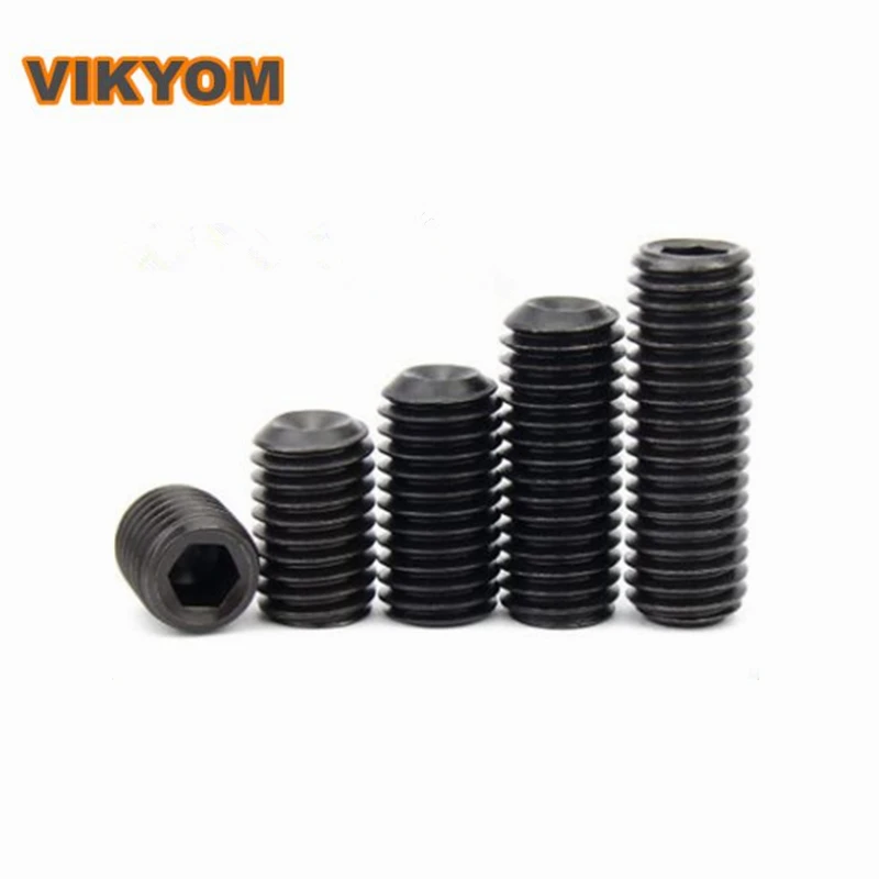 Female end headless hexagon socket set screws 12.9 level Hexagon socket headless screw M1.6 M2 M2.5 M3 M4 M5 M6 M8 M10 M12 M14