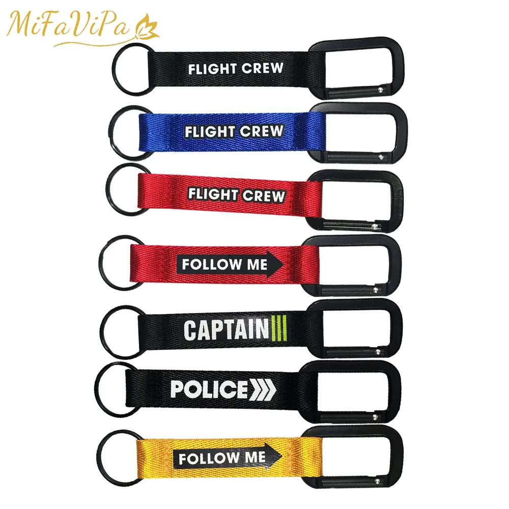 1 PC Flight Crew Cabin Crew Pilot llavero Keychain Aviation Gift Carabiner Captain Sleutelhanger Porte-cles Fashion Trinket