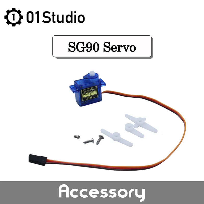

01Studio SG90 Сервопривод рулевого двигателя 180 360 Micropython pyBoaccard Аксессуар MicroBit