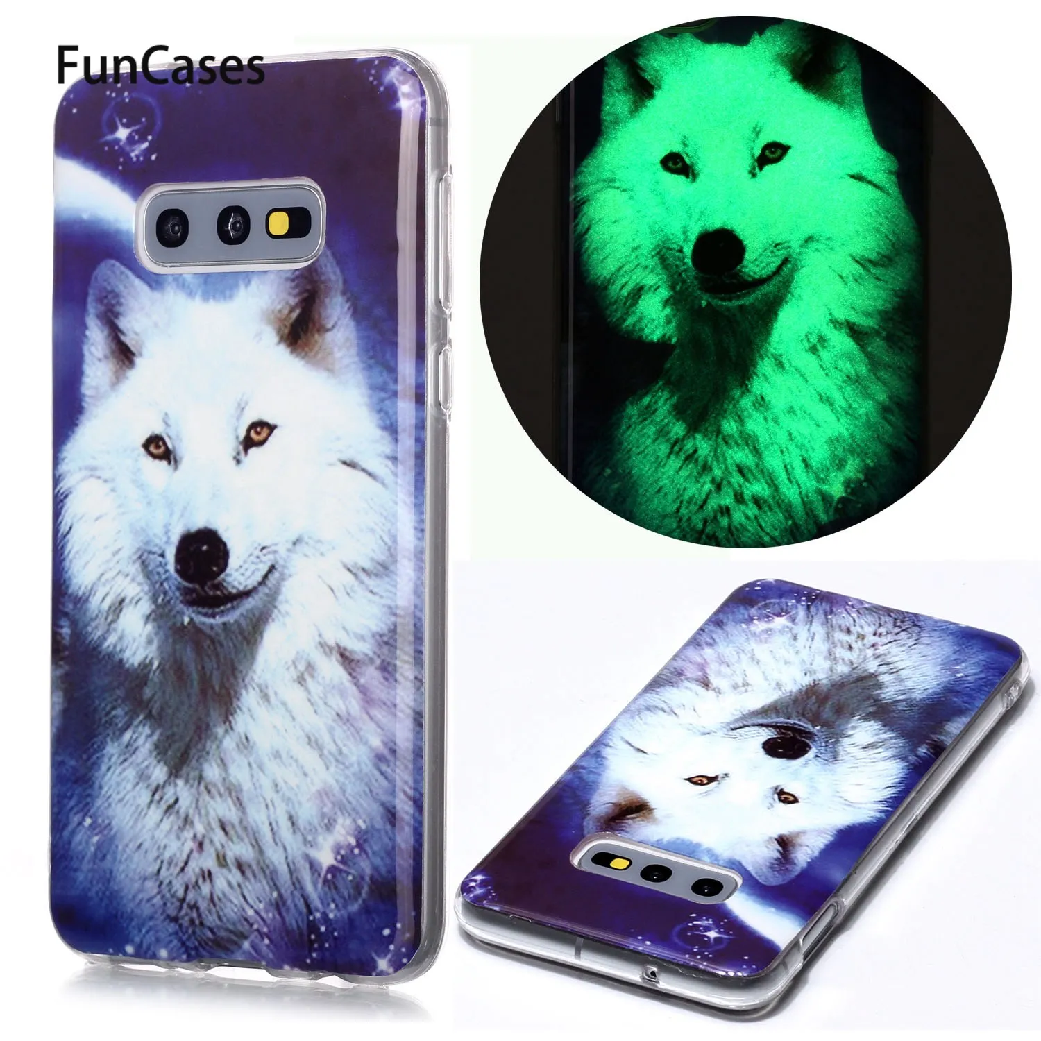 Silicone Cases For funda Samsung A20S Luminous Luminous TPU Protector Caso sFor Samsung Galaxy capa A20 S10E A21 A20E S10 Plus