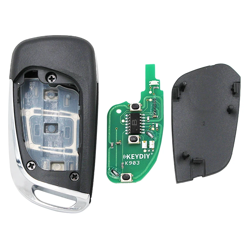 KEYECU Upgraded Flip Remote Key Fob 2 Button 433MHz ID48 for Vauxhall Omega/Vectra/Frontera/Isuzu P/N: 9153226