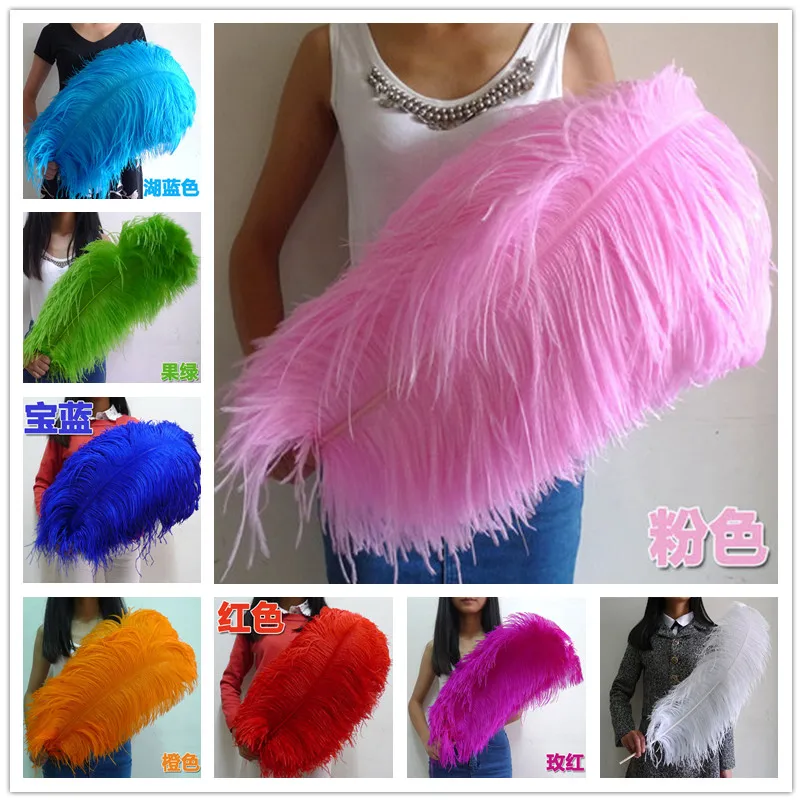 

Hot Sale Beautiful Ostrich Feather 60-65cm/24-26inches Party Wedding Diy Celebration Craft Plumas De Faisan Plumas