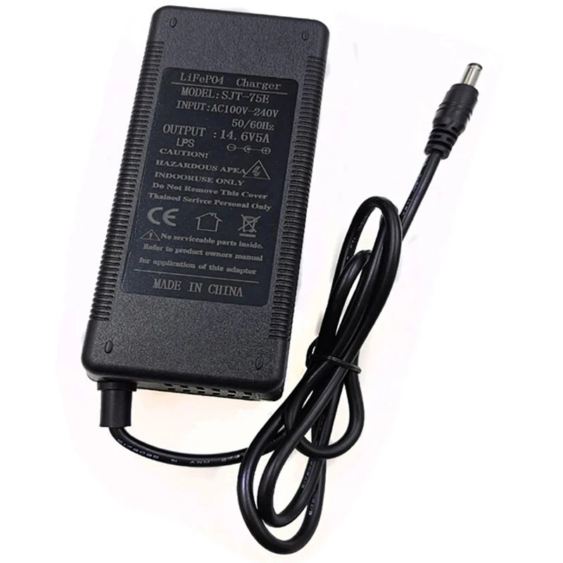 14.6V 5A LiFePO4 charger 4Series 12V 5A Lifepo4 battery charger 14.4V battery smart charger For 4S 12V LiFePO4 Battery