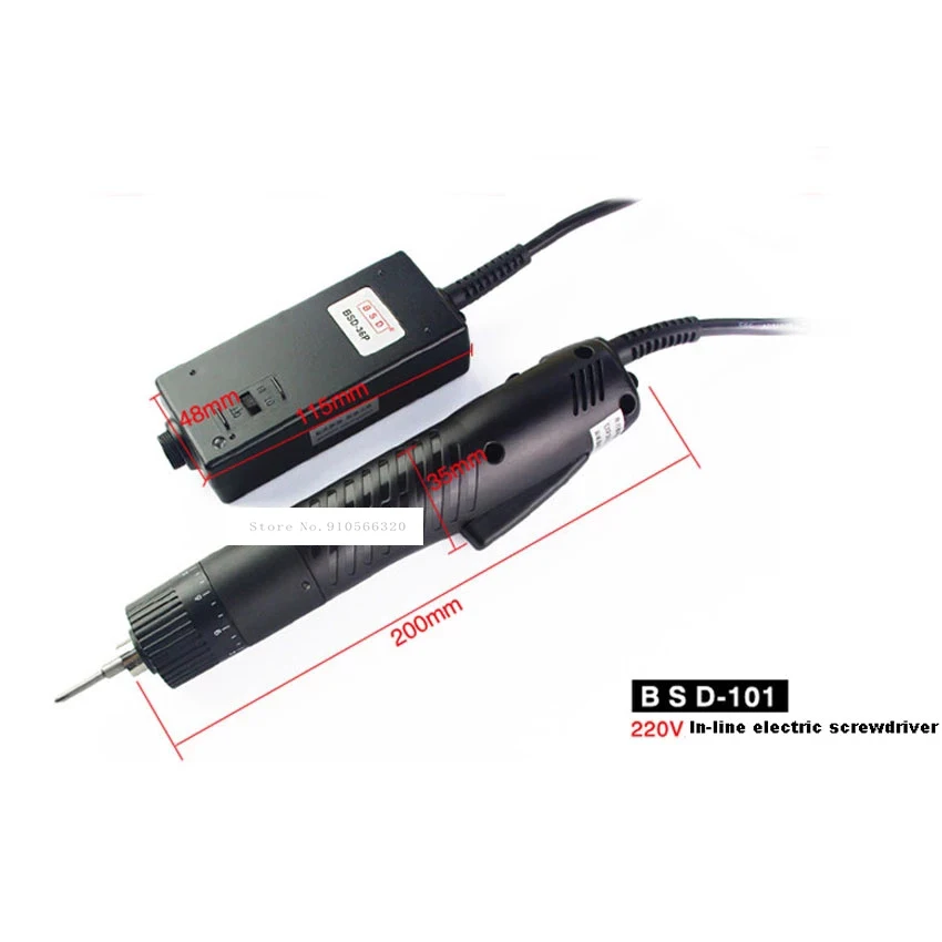BSD-101 Electric Batch Electric Screw Driver Straight Type Electric Screwdriver with Power Supply…