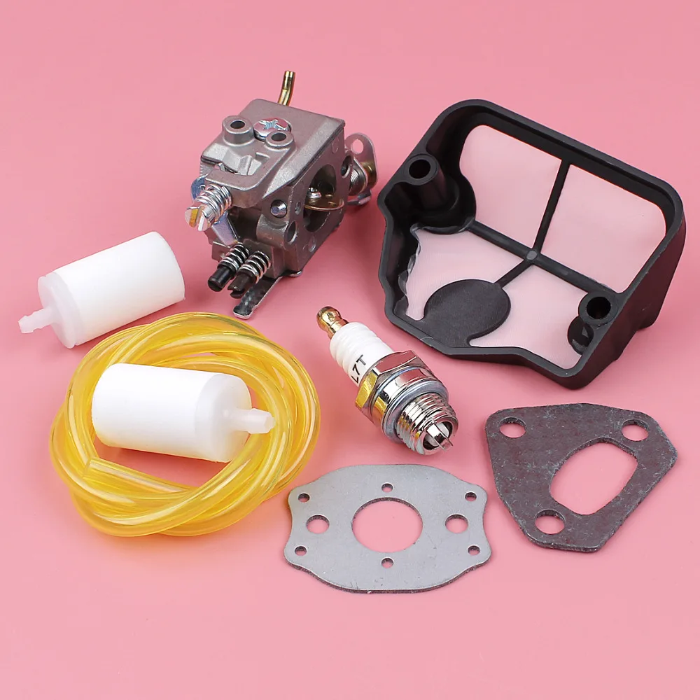 La linea di filtro del carburante del carburatore Kit di guarnizioni del filtro dell'aria del tubo flessibile per Husqvarna 136 137 142 141 36 41 motosega sostituisce la parte Zama C1Q-W29E