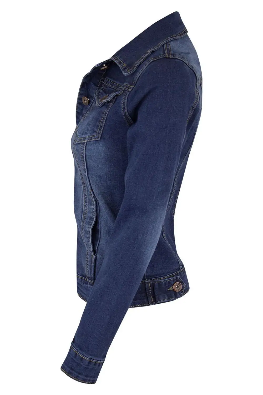 Veste en jean slim et extensible pour femme, manteau à manches longues, à la mode, vêtements de printemps et d'automne, Offre Spéciale, S-2XL, nouveauté