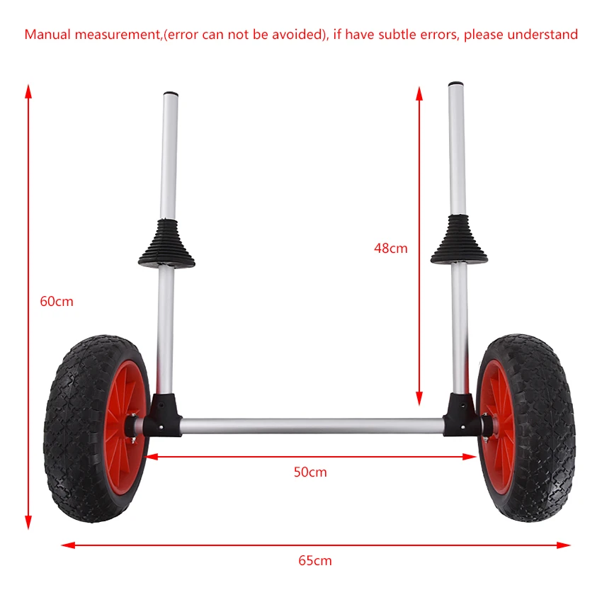 Y02017 Folding Foldable sit-on-top kayak canoe Inflatable Wheels Sand Shopping Trolley  kayak trailers aviation aluminum