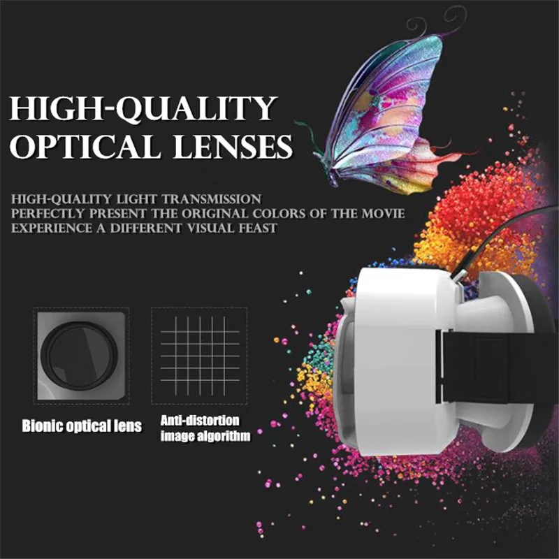 سماعة رأس الواقع الافتراضي مع شاشة عملاقة للهاتف ، صندوق كرتون جوجل ، لوحة ألعاب داعمة ، نظارات ثلاثية الأبعاد ، واقع افتراضي ، G05A ، IMAX ،-!"