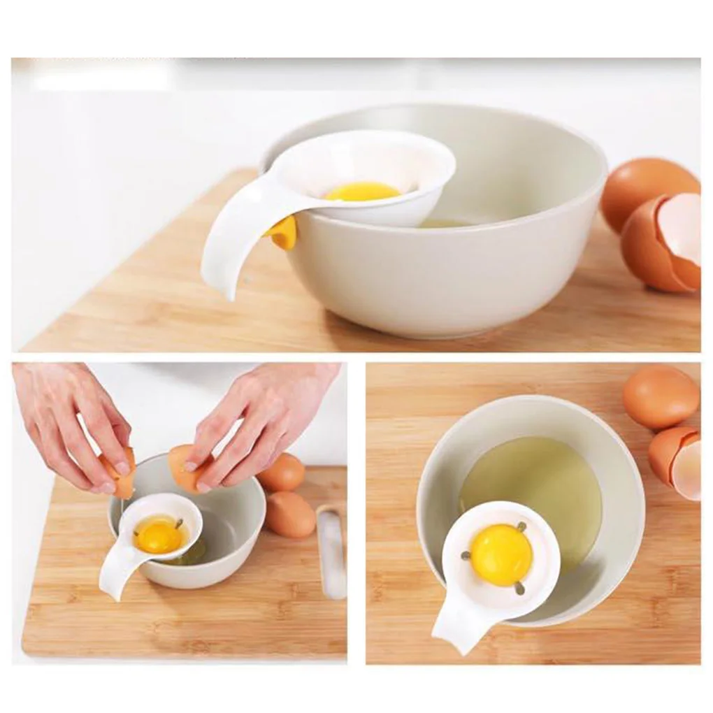 

Egg Seperator Egg White Yolk Sifting Holder Egg Divider Tools Kitchen Accessory