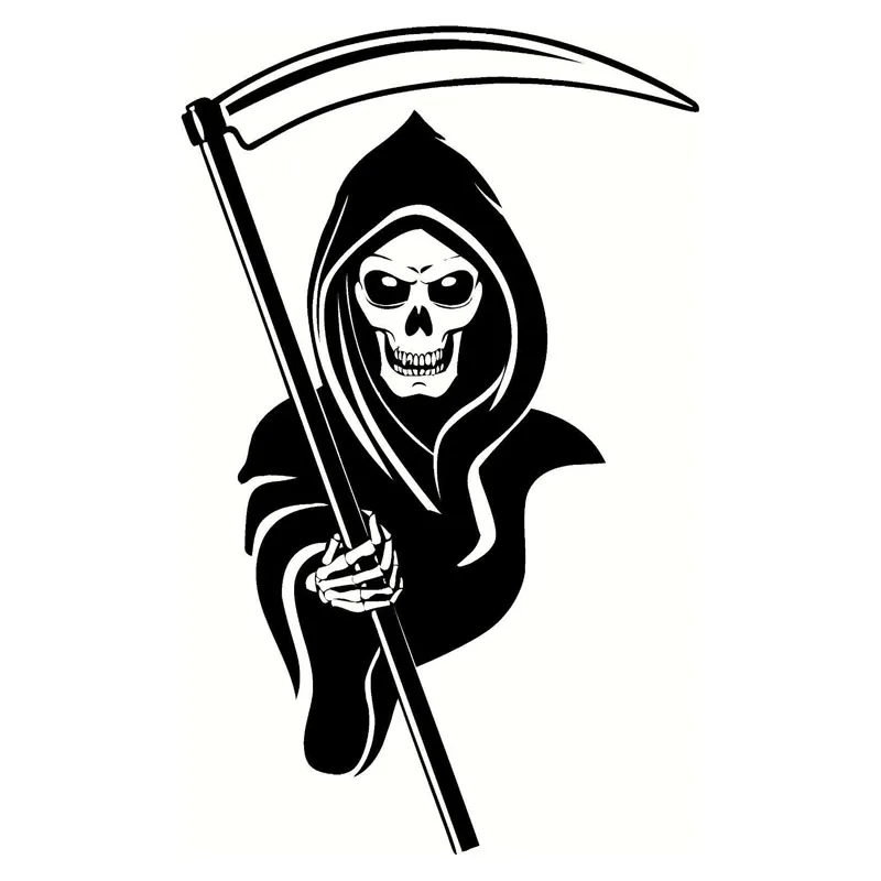 Interesting Car Sticker Halloween Death Accessories Car Styling Decal Vinyl  PVC 15cm*10cm