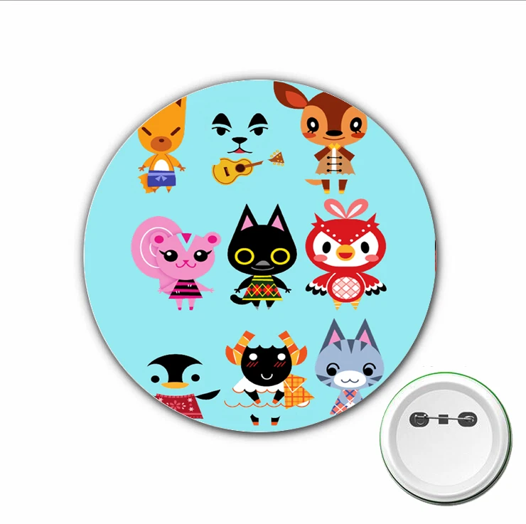 Danemark ge de Cosplay Animal Crossing, Broche Mignonne de Dessin Animé Japonais, pour Sacs à Dos, Danemark ges, lèvent, Accessoires de Vêtements, 3 Pièces