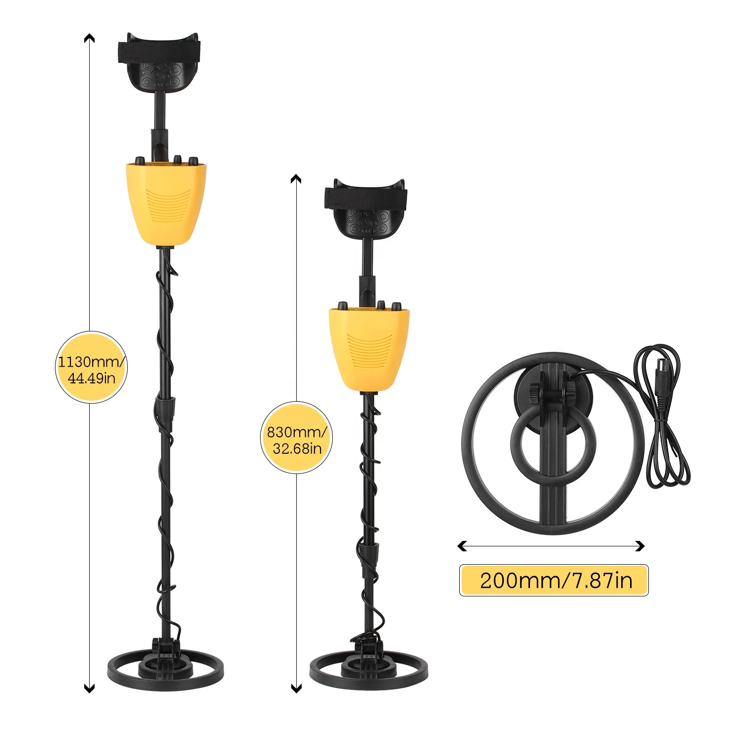 High Sensitivity All Metal Detector Underground Treasure Hunting Disc Model High Depth Gold Hunter PinPointer