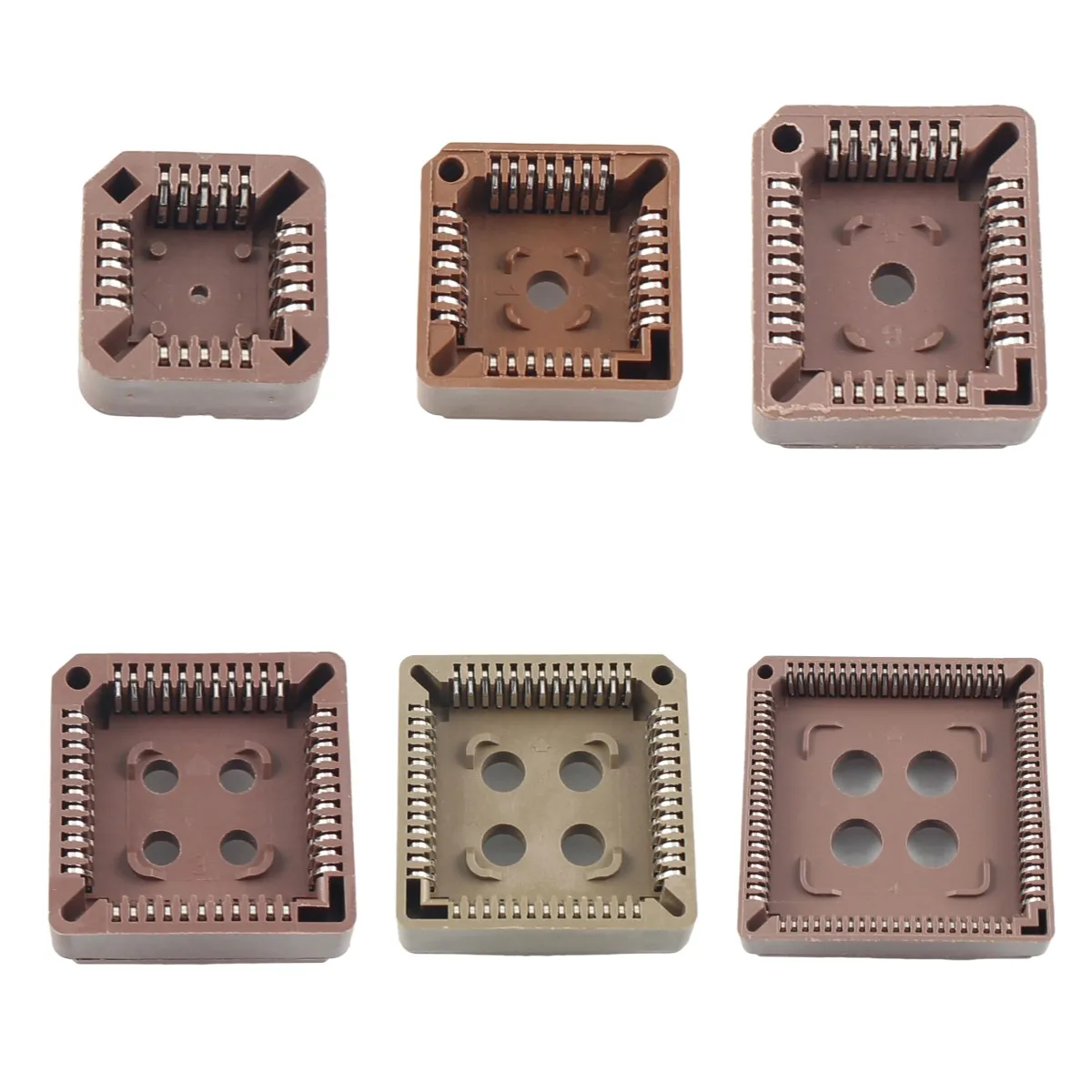 5pcs PLCC 20P 28P 32P 44P 52P 84P DIP IC Socket PLCC20 PLCC28 PLCC32 PLCC44 PLCC52 PLCC84 20/28/32/44/52/84 Pin Connector