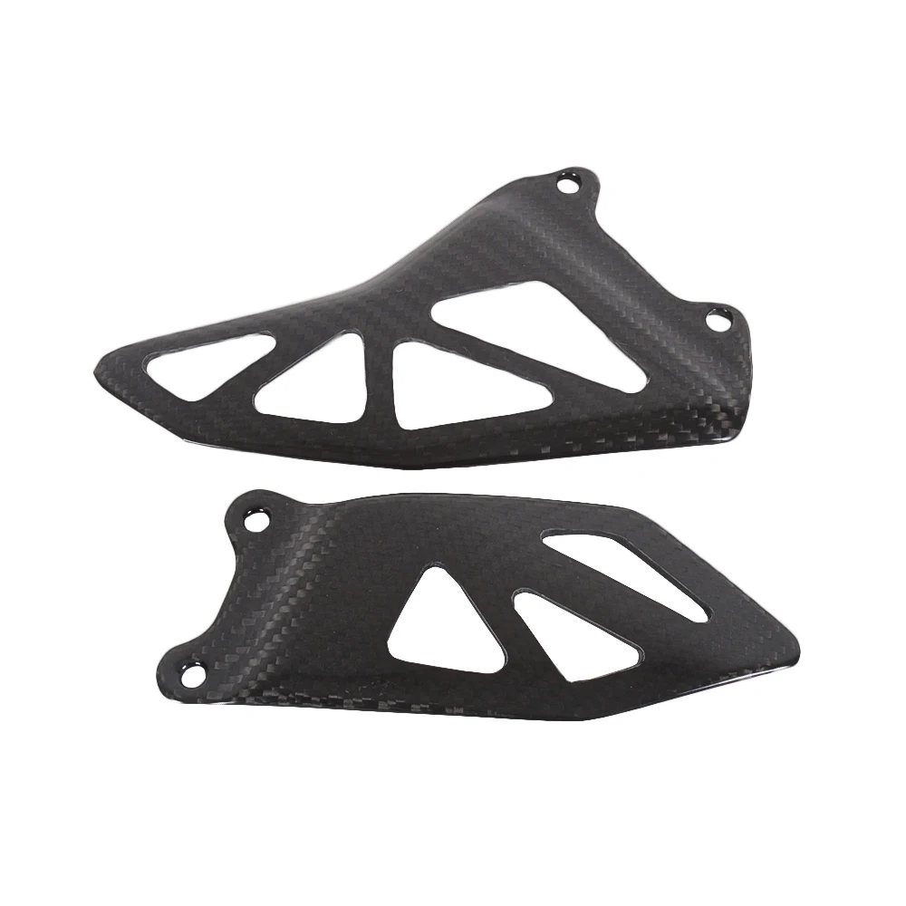 For Suzuki GSXR 1000 GSXR1000 2017 2018 2019 2020 Carbon Fiber Heel Guard Rearset Plate Foot Peg Protector Motorcycle accessorie